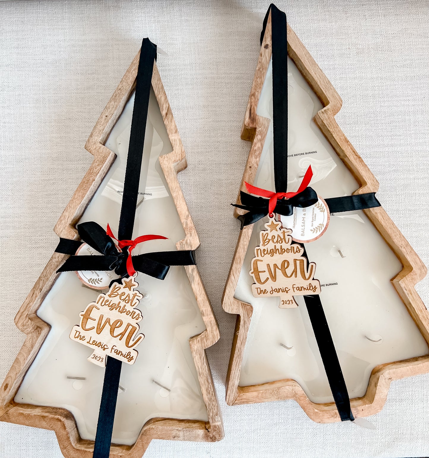 Best Teacher Best Neighbor Ornaments