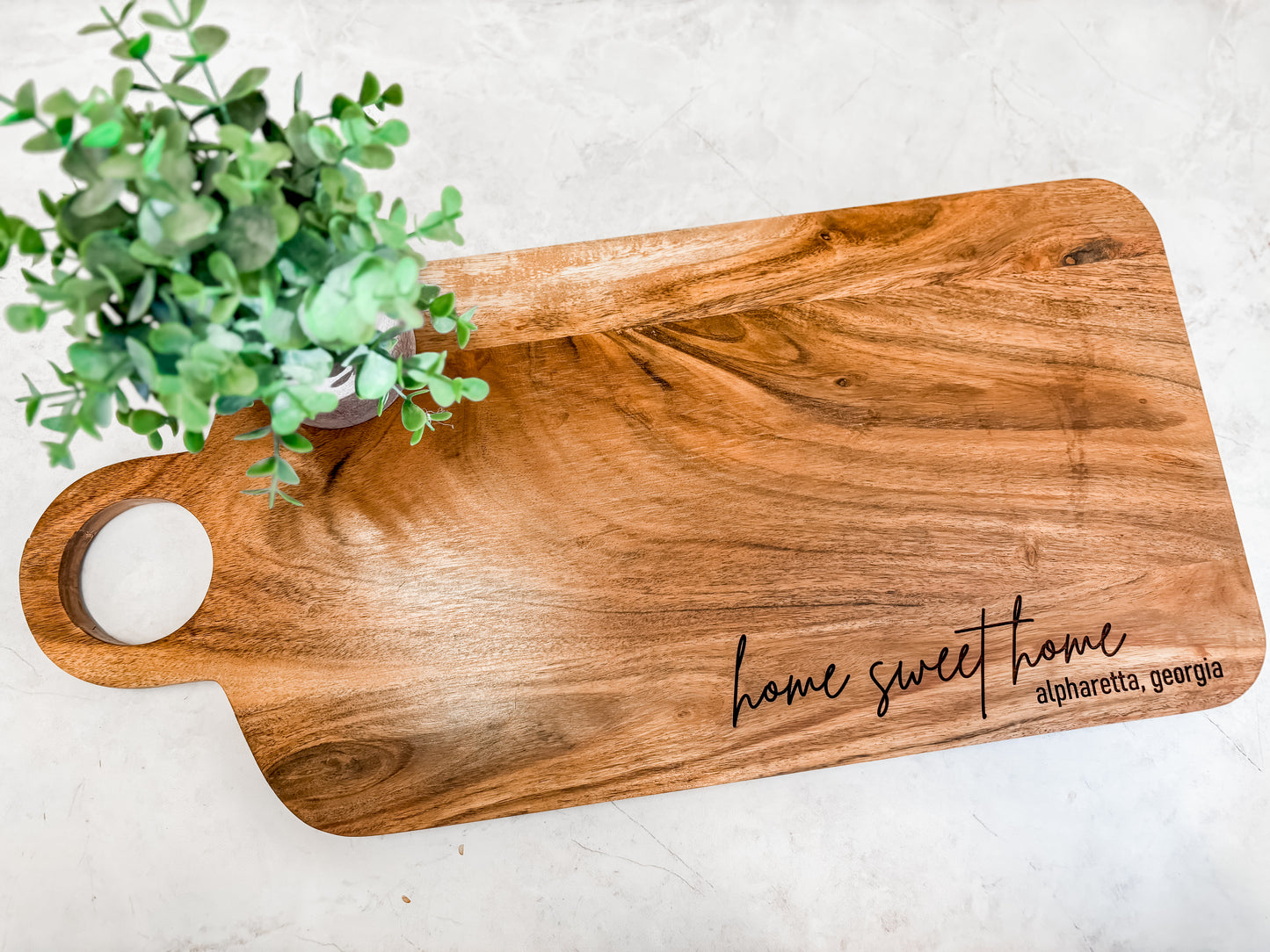 Large Acacia Board with Handle