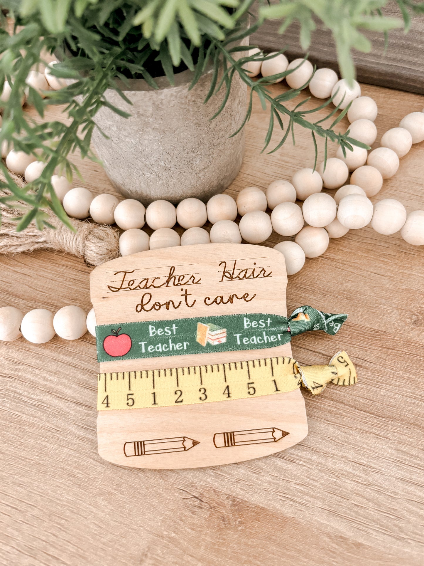Teacher Hair Ties Gift