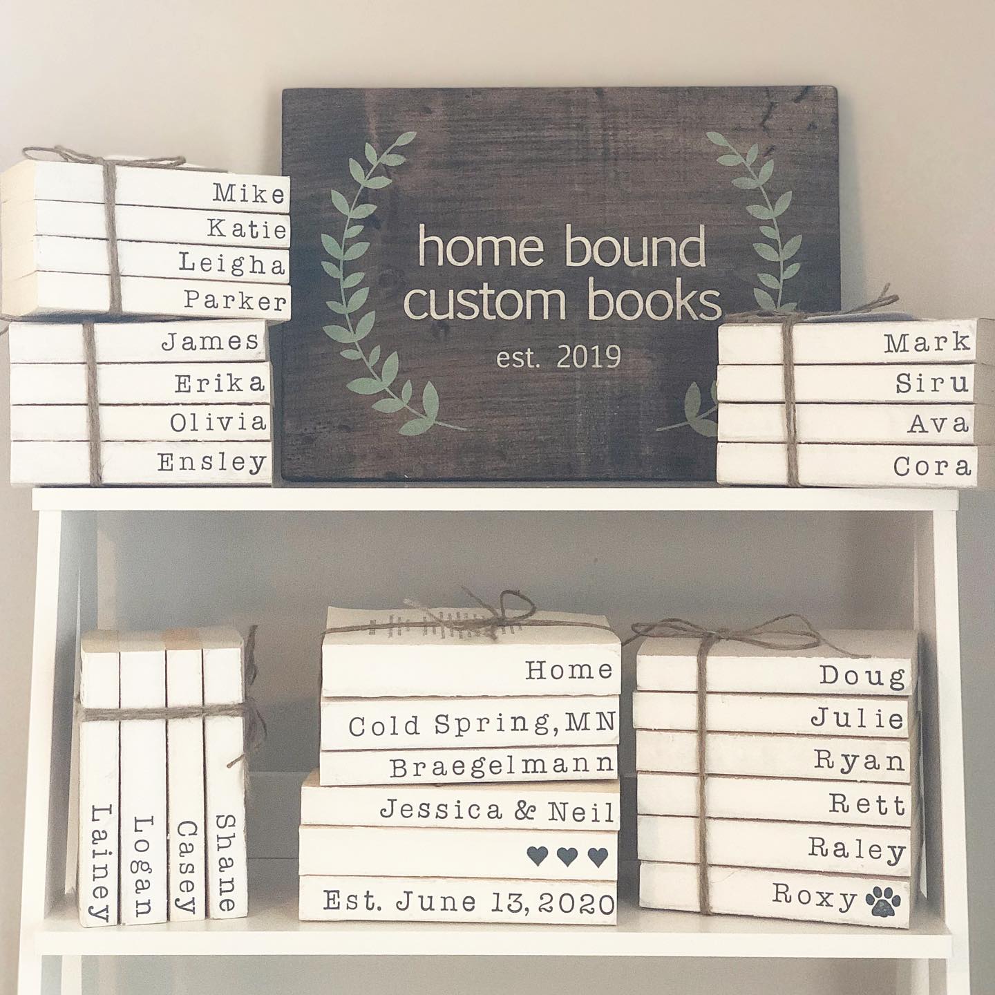 Custom Printed Book Stack