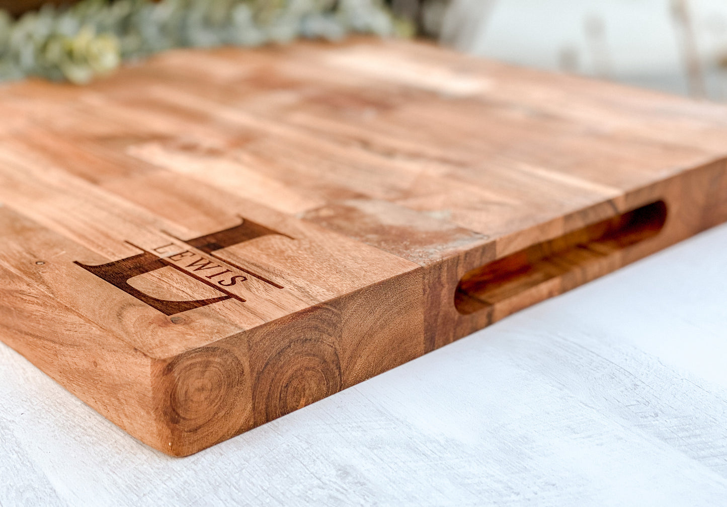 Large Acacia Butcher Chopping Block Board