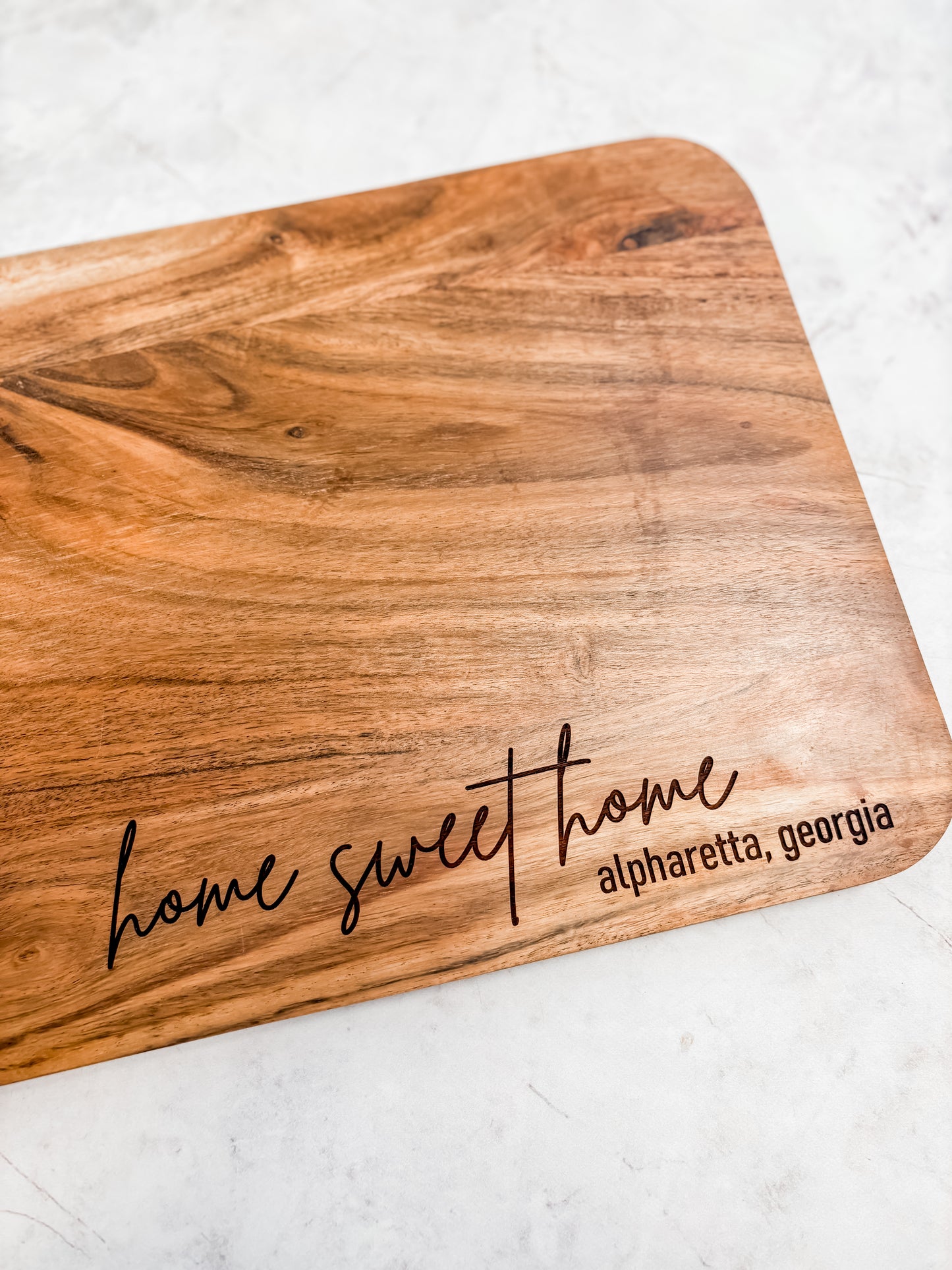 Large Acacia Board with Handle