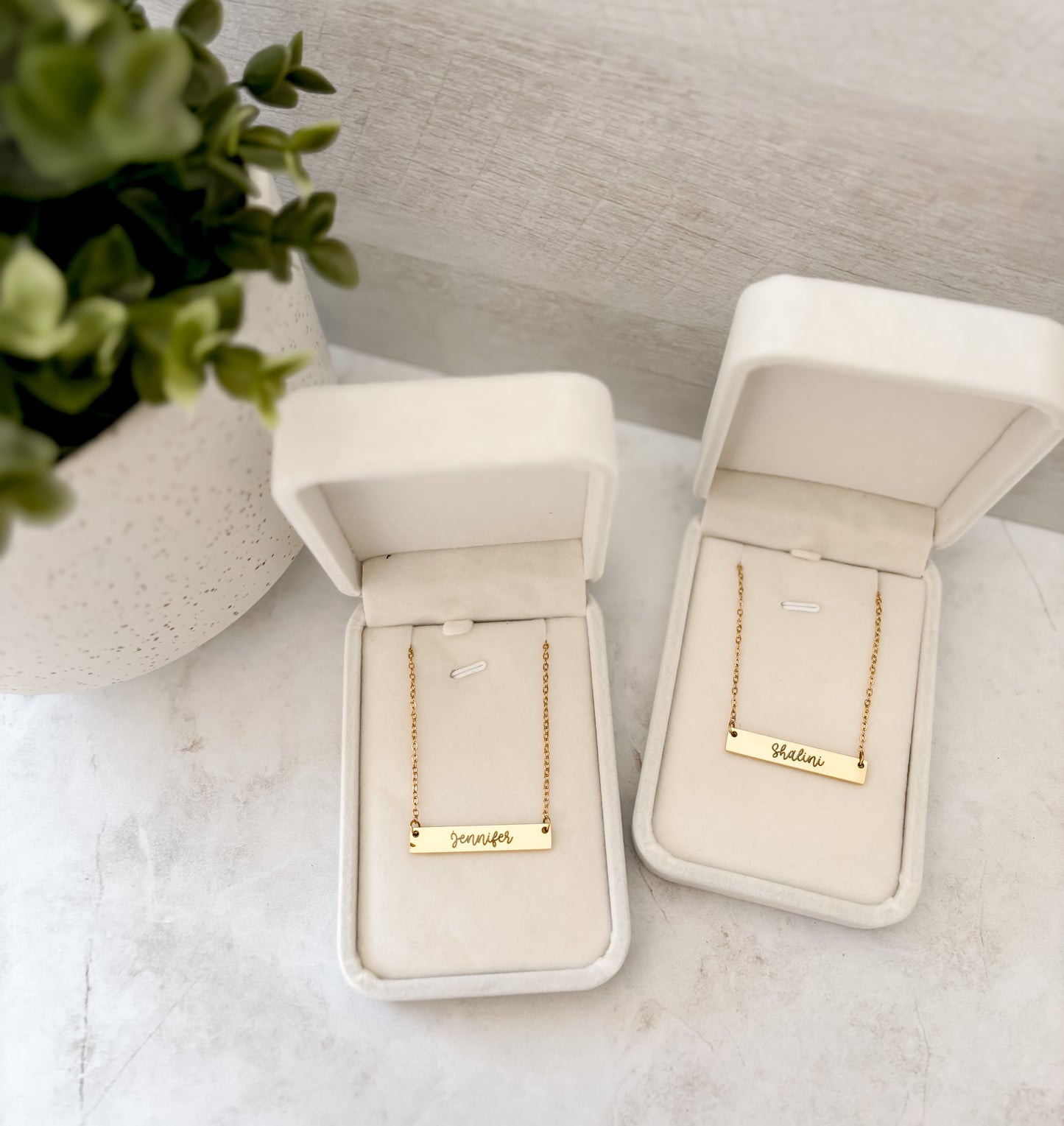 Bar Necklace with Name or Word