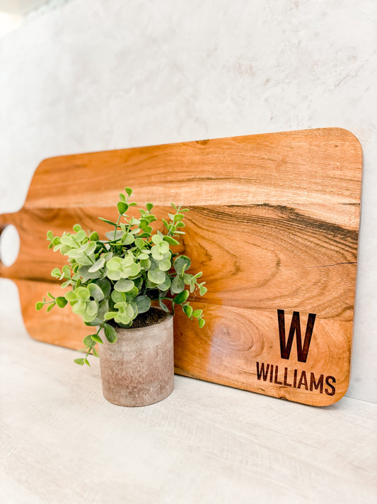 Large Acacia Board with Handle