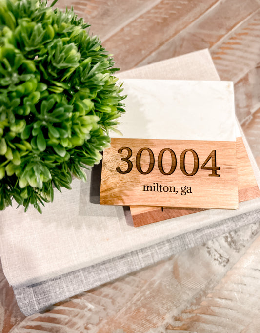 Postcode Coasters Coasters – Home Bound Custom Decor