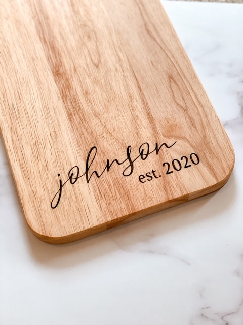 Better Together Personalized Custom Wooden Cutting Board