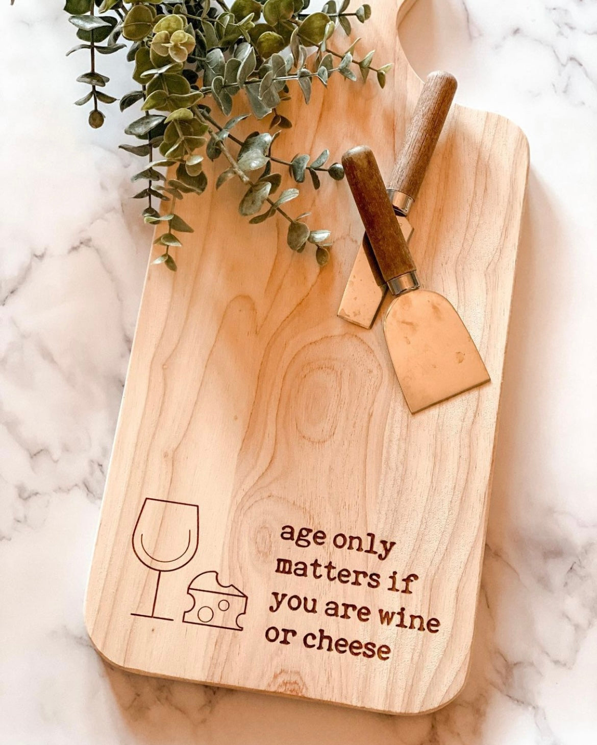 Age Only Matters Wine or Cheese Board