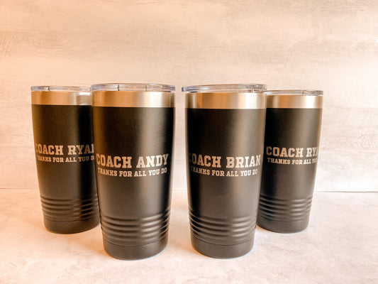 Coach Drink Tumbler 20oz
