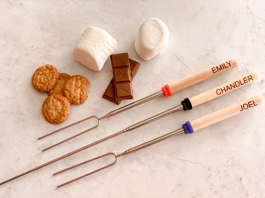 Personalized 32‘’Telescoping Smores Skewers