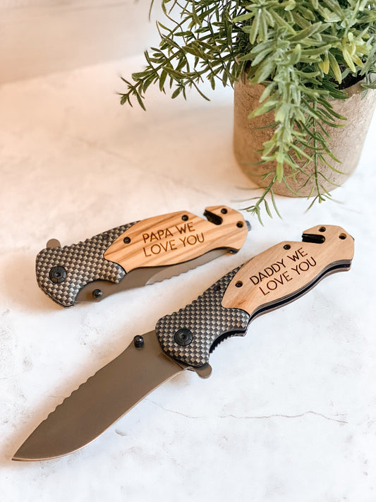 Pocket Knife Personalized with Message