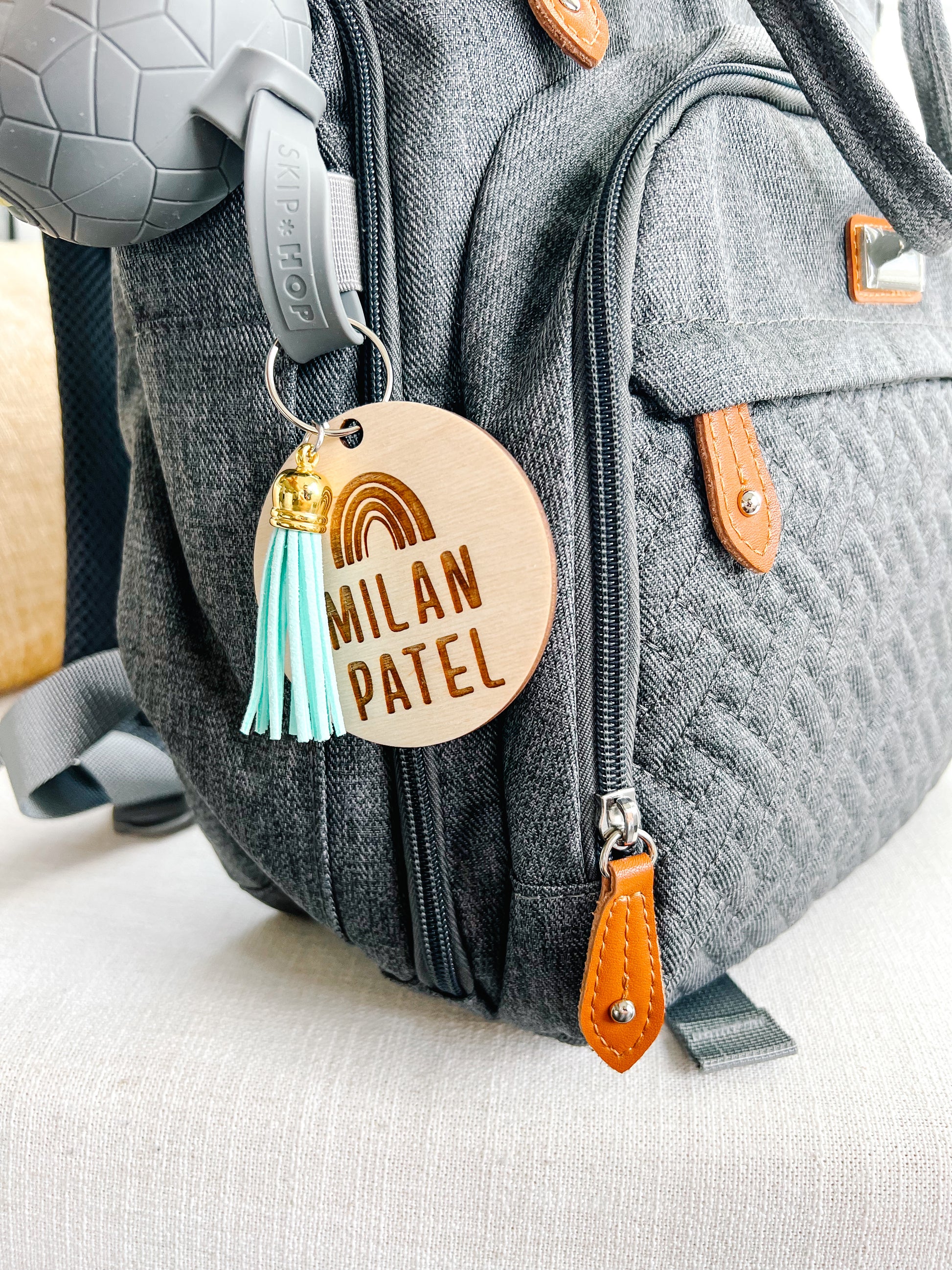 bag tag on mini backpack Backpack Bag Tag
