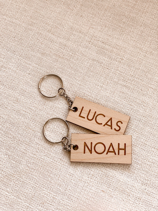 Name Keychain Bag Tag