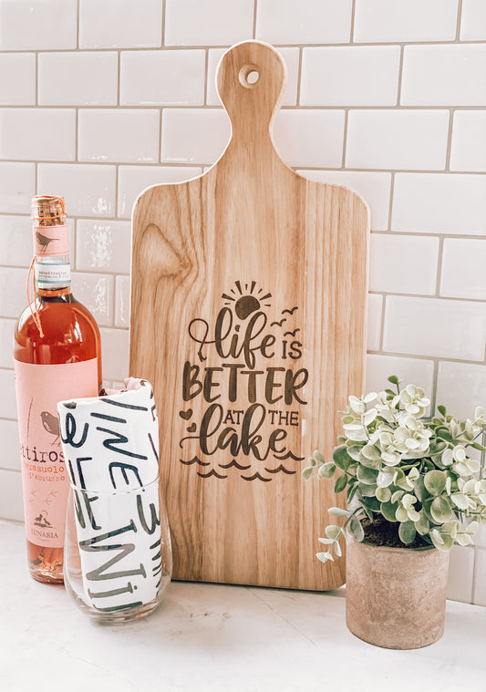 Life is Better at Lake Charcuterie Board