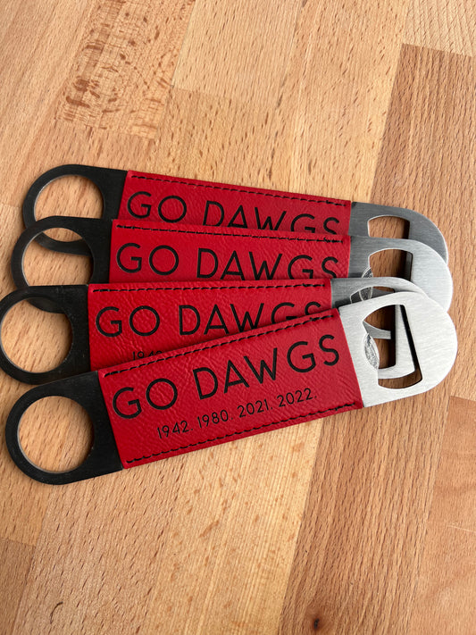 Red UGA Bottle Opener