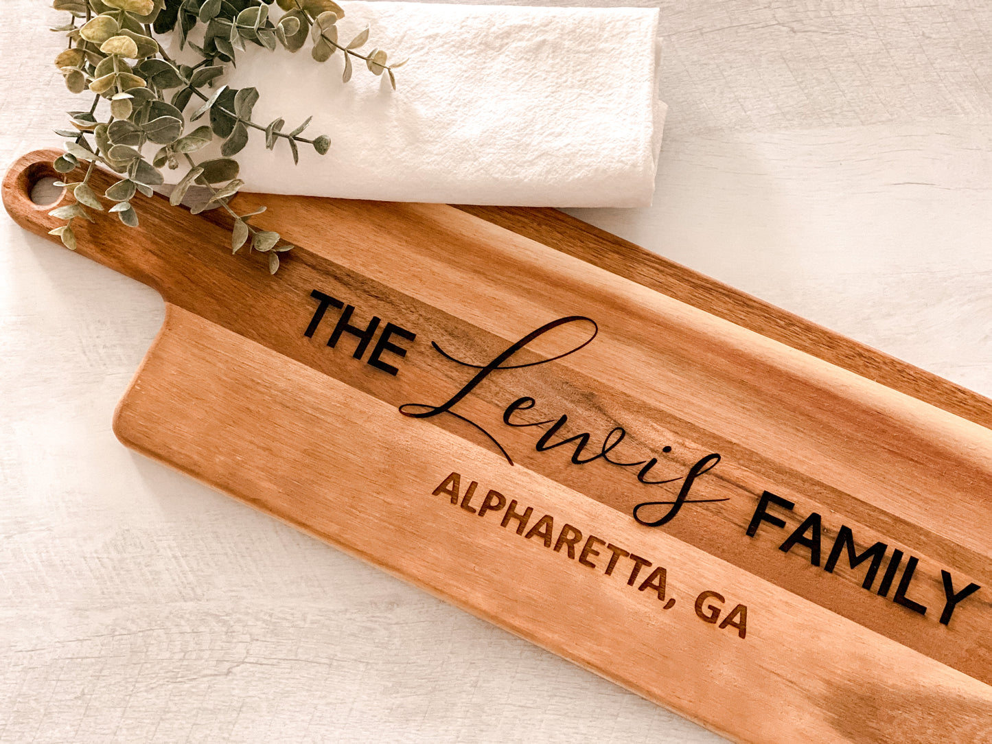 Custom Acacia Wood Board